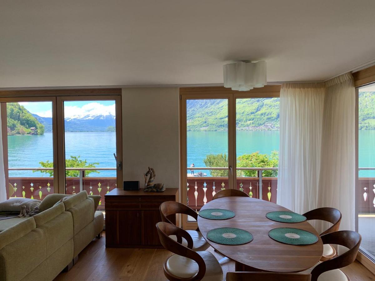 Seehaus / lake view apartment Iseltwald Exterior foto